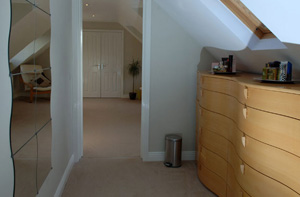 View into bedroom of loft conversion