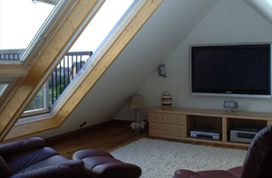 View into bedroom of loft conversion