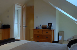 View into bedroom of loft conversion