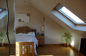 View into bedroom of loft conversion