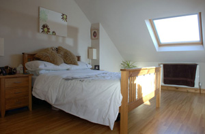 View into bedroom of loft conversion