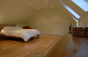 View into bedroom of loft conversion