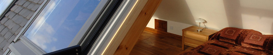 View of loft conversion from window